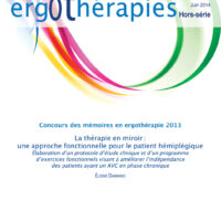 N°54HS – Juin 2014 : La thérapie en miroir : une approche fonctionnelle pour le patient hémiplégique