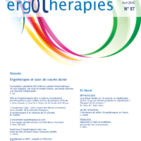 N°57 – Avril 2015 : Ergothérapie et suivi de courte durée